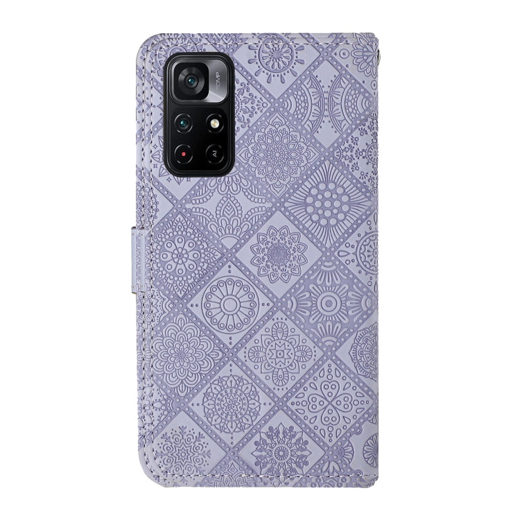 For Xiaomi Poco M4 Pro 5G Ethnic Style Embossed Pattern Leather Phone Case