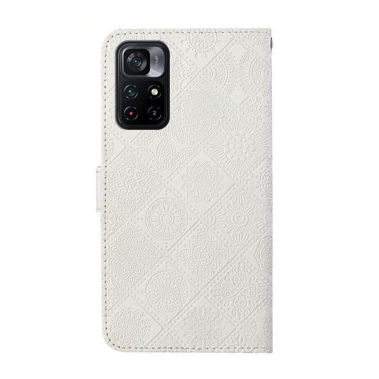 For Xiaomi Poco M4 Pro 5G Ethnic Style Embossed Pattern Leather Phone Case