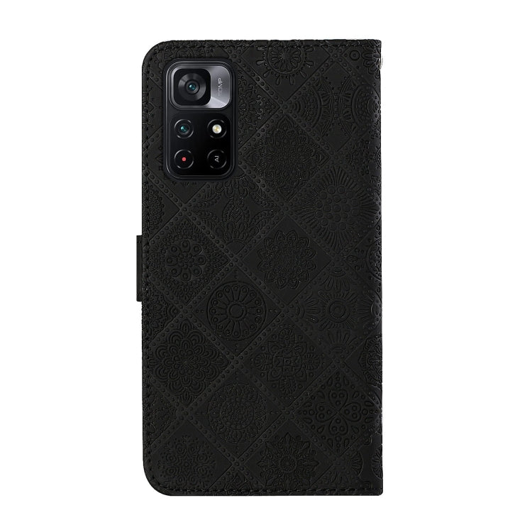 For Xiaomi Poco M4 Pro 5G Ethnic Style Embossed Pattern Leather Phone Case