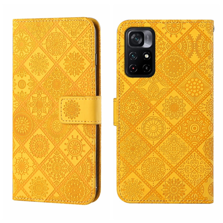 For Xiaomi Poco M4 Pro 5G Ethnic Style Embossed Pattern Leather Phone Case