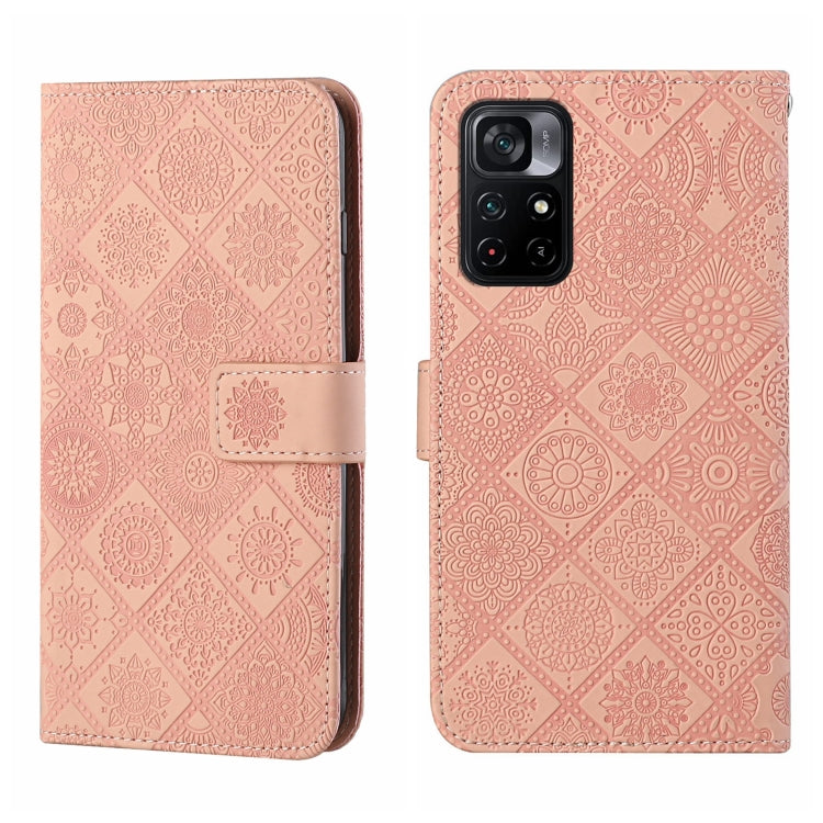 For Xiaomi Poco M4 Pro 5G Ethnic Style Embossed Pattern Leather Phone Case