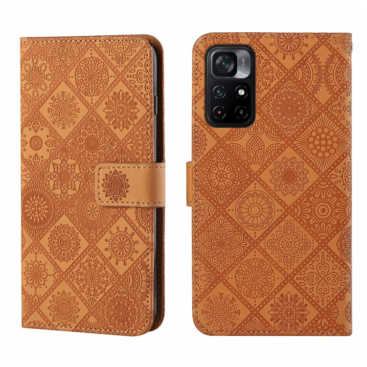 For Xiaomi Poco M4 Pro 5G Ethnic Style Embossed Pattern Leather Phone Case