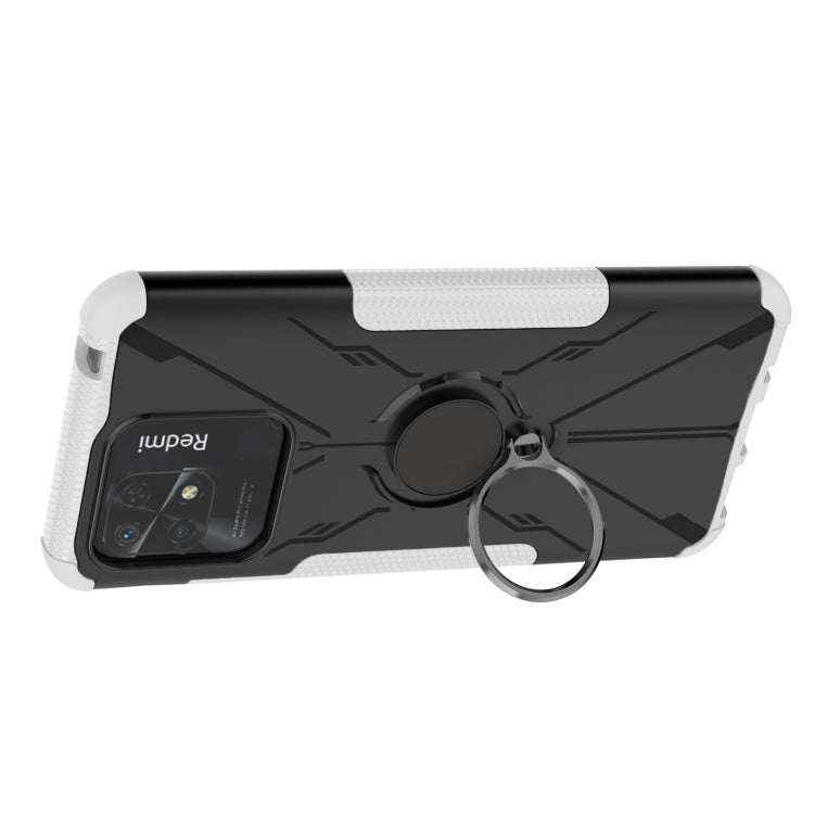 For Xiaomi Redmi 10C 4G Armor Bear Shockproof PC + TPU Phone Case with Ring