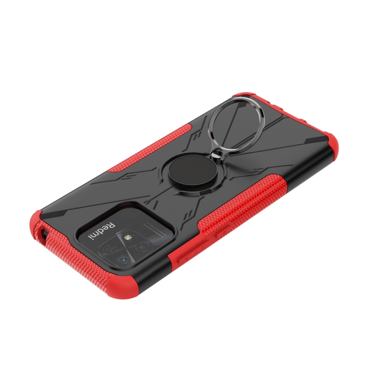 For Xiaomi Redmi 10C 4G Armor Bear Shockproof PC + TPU Phone Case with Ring