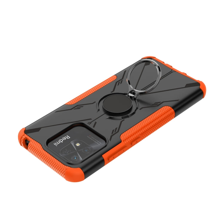 For Xiaomi Redmi 10C 4G Armor Bear Shockproof PC + TPU Phone Case with Ring