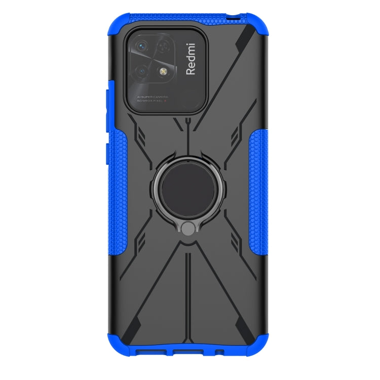 For Xiaomi Redmi 10C 4G Armor Bear Shockproof PC + TPU Phone Case with Ring