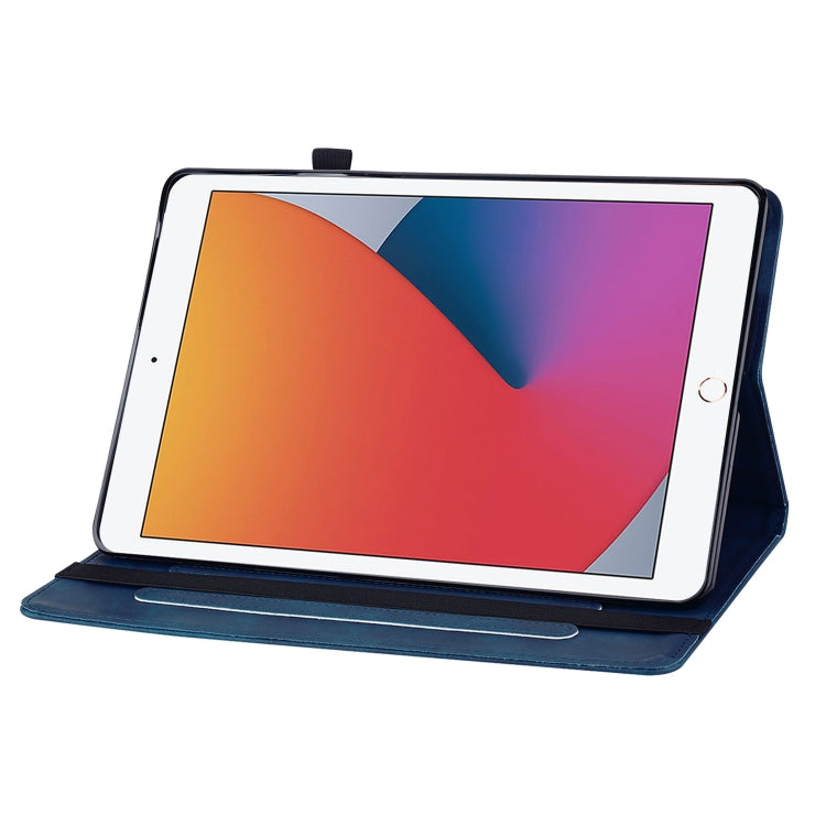 Skin Feel Solid Color Zipper Smart Leather Tablet Case For iPad 10.2 2021 / 2020 / 2019 / Air 10.5 2019