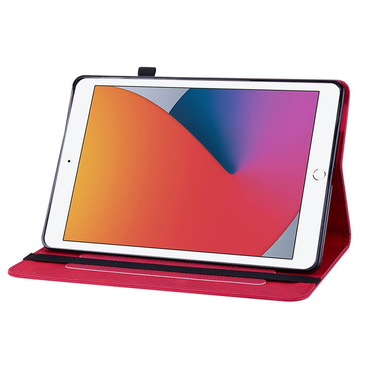 Skin Feel Solid Color Zipper Smart Leather Tablet Case For iPad 10.2 2021 / 2020 / 2019 / Air 10.5 2019