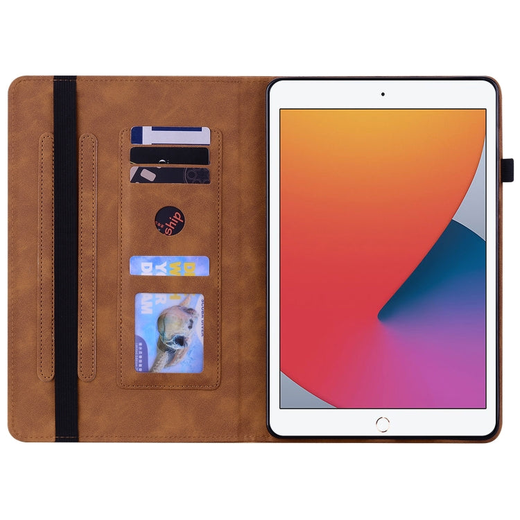 Skin Feel Solid Color Zipper Smart Leather Tablet Case For iPad 10.2 2021 / 2020 / 2019 / Air 10.5 2019