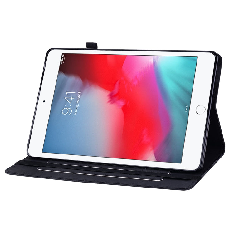 Skin Feel Solid Color Zipper Smart Leather Tablet Case For iPad mini 5 / 4 / 3 / 2 / 1