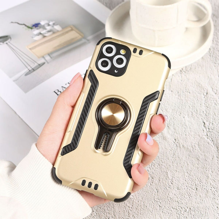 For iPhone 11 Shockproof TPU + PC Case with Ring Holder