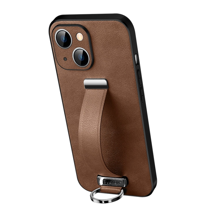 For iPhone 13 SULADA Cool Series PC + Leather Texture Skin Feel Shockproof Phone Case