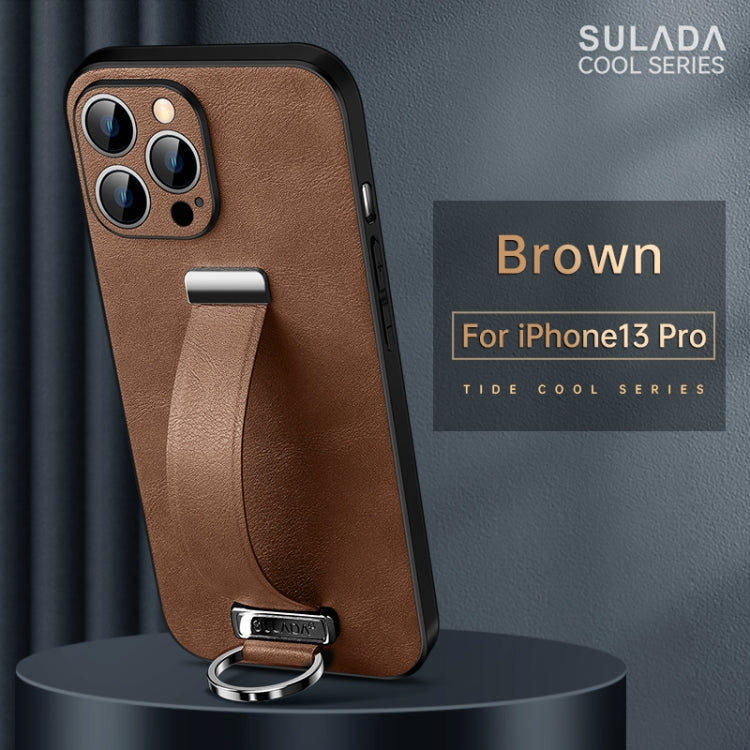For iPhone 13 Pro SULADA Cool Series PC + Leather Texture Skin Feel Shockproof Phone Case