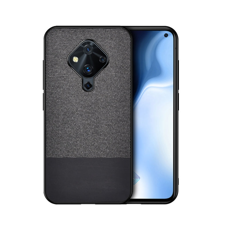 For Vivo S1 Pro (Indian Version) Shockproof Splicing PU + Cloth Texture PC + TPU Protective Case