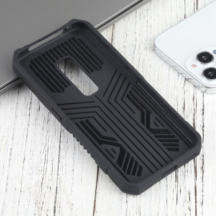 For vivo V17 Pro Vanguard Lanyard Kickstand TPU + PC Phone Case