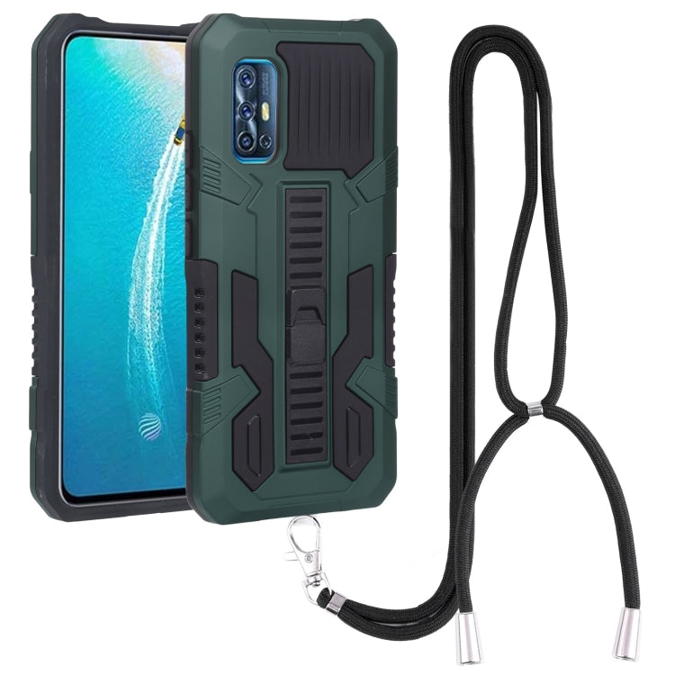 For vivo V19 Indonesia Vanguard Lanyard Kickstand TPU + PC Phone Case