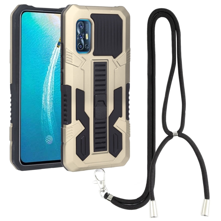 For vivo V19 Indonesia Vanguard Lanyard Kickstand TPU + PC Phone Case