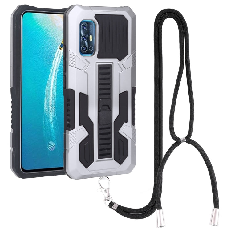 For vivo V19 Indonesia Vanguard Lanyard Kickstand TPU + PC Phone Case