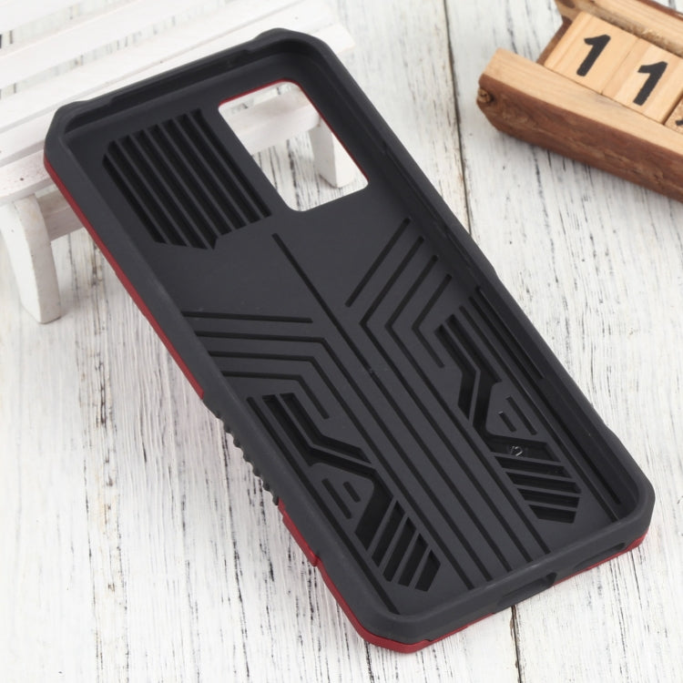 For vivo V21 Vanguard Lanyard Kickstand TPU + PC Phone Case