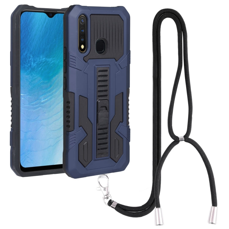 For vivo Y19 Vanguard Lanyard Kickstand TPU + PC Phone Case