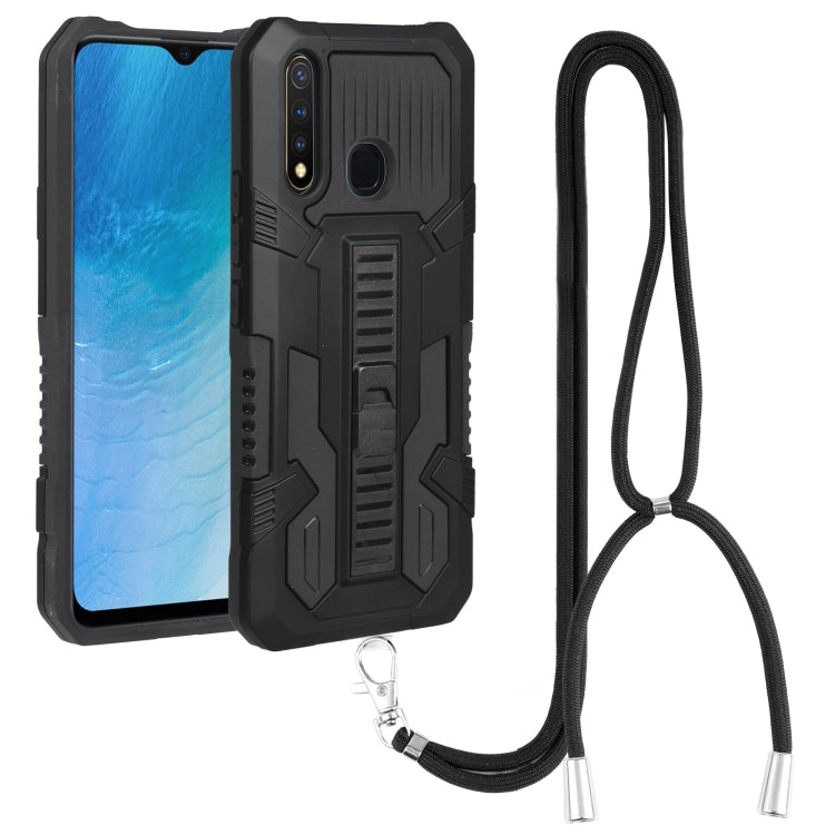 For vivo Y19 Vanguard Lanyard Kickstand TPU + PC Phone Case