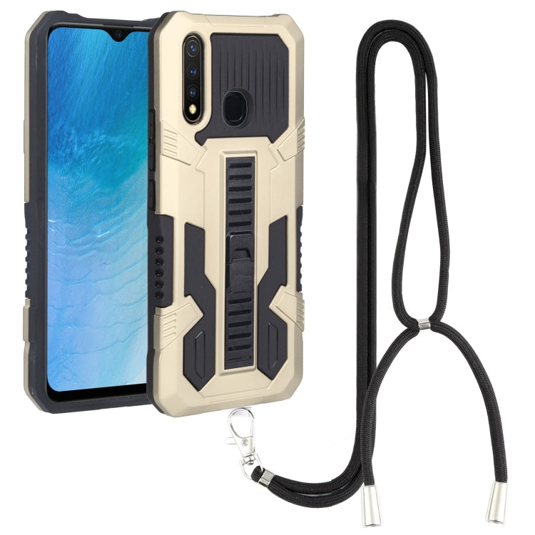For vivo Y19 Vanguard Lanyard Kickstand TPU + PC Phone Case