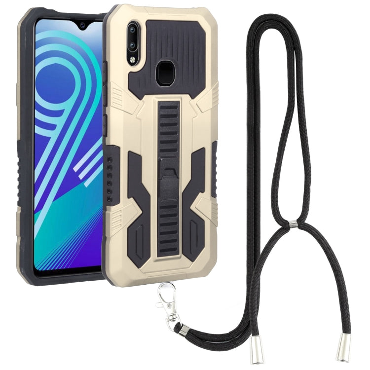 For vivo Y91 Vanguard Lanyard Kickstand TPU + PC Phone Case
