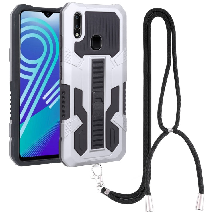 For vivo Y91 Vanguard Lanyard Kickstand TPU + PC Phone Case
