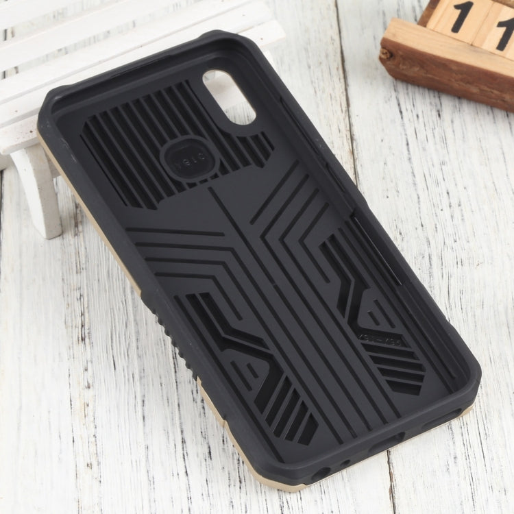 For vivo Y91i India / Y91C Vanguard Lanyard Kickstand TPU + PC Phone Case