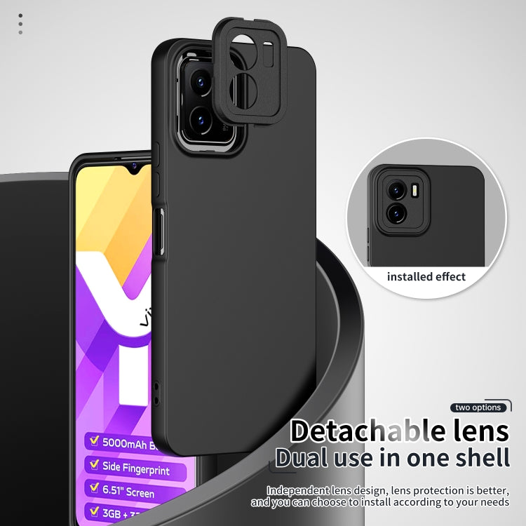 For vivo Y15s Lens Protection Skin Feel TPU Phone Case