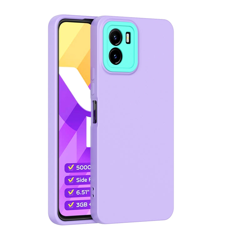 For vivo Y15s Lens Protection Skin Feel TPU Phone Case