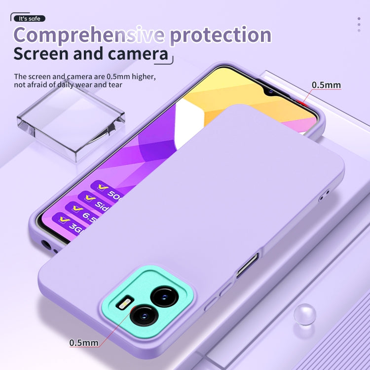 For vivo Y15s Lens Protection Skin Feel TPU Phone Case