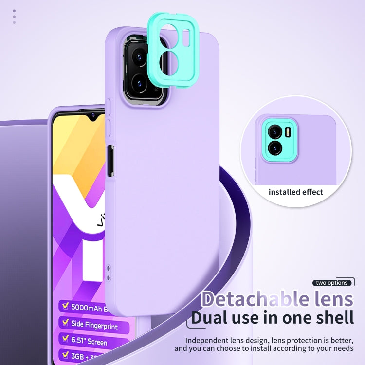 For vivo Y15s Lens Protection Skin Feel TPU Phone Case