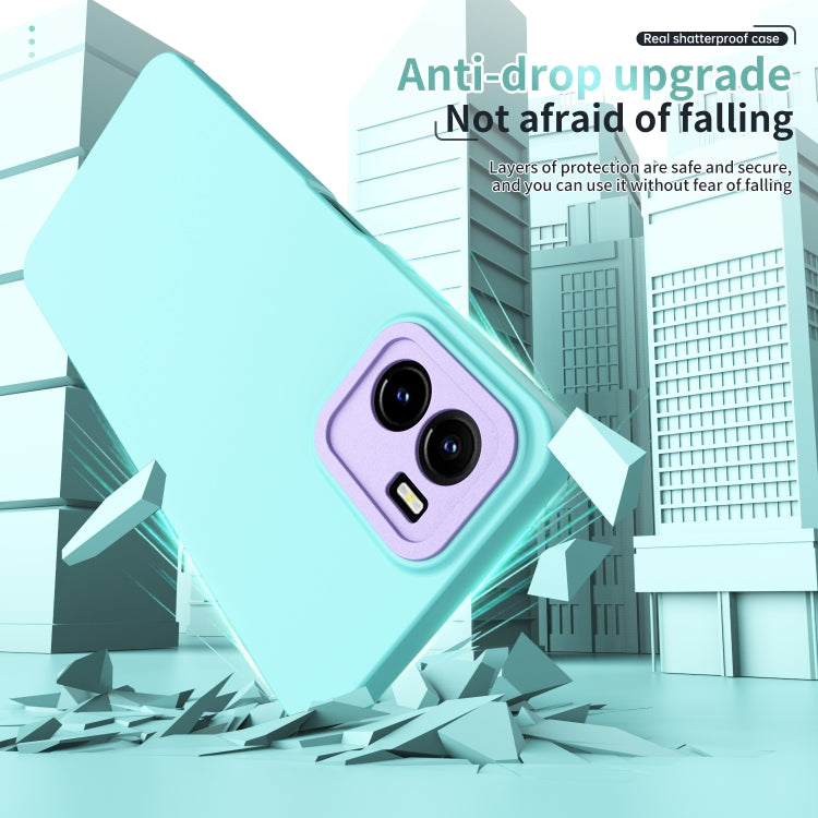 For vivo Y15s Lens Protection Skin Feel TPU Phone Case