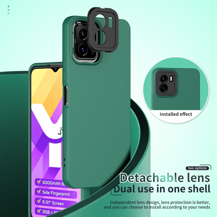 For vivo Y15s Lens Protection Skin Feel TPU Phone Case