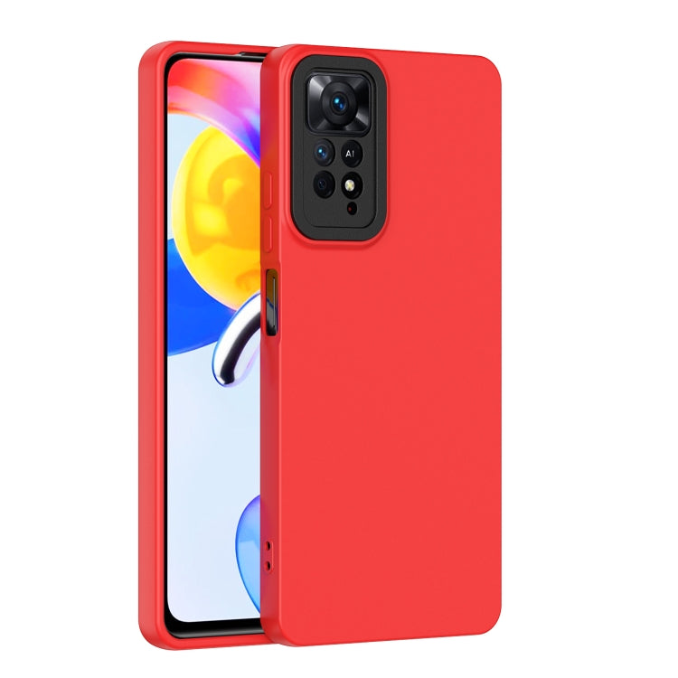 For Xiaomi Redmi Note 11 Pro 4G / 5G Lens Protection Skin Feel TPU Phone Case