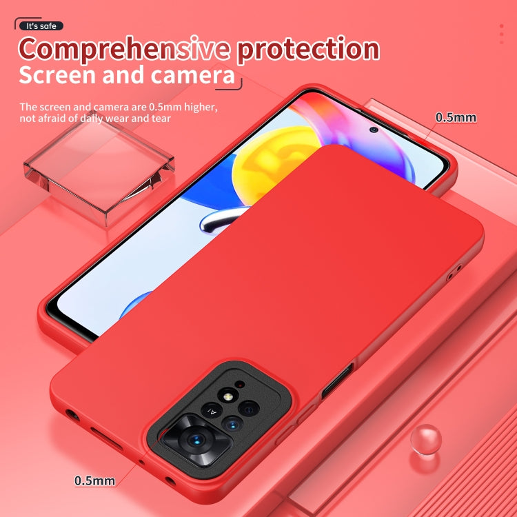 For Xiaomi Redmi Note 11 Pro 4G / 5G Lens Protection Skin Feel TPU Phone Case