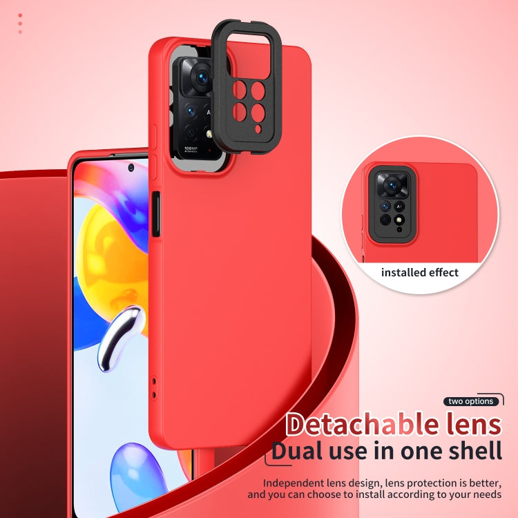 For Xiaomi Redmi Note 11 Pro 4G / 5G Lens Protection Skin Feel TPU Phone Case