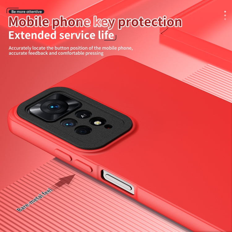 For Xiaomi Redmi Note 11 Pro 4G / 5G Lens Protection Skin Feel TPU Phone Case