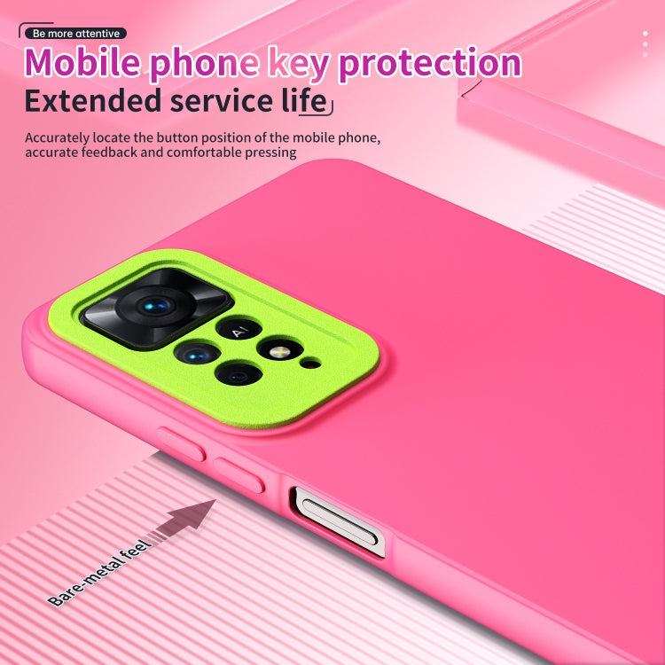 For Xiaomi Redmi Note 11 Pro 4G / 5G Lens Protection Skin Feel TPU Phone Case