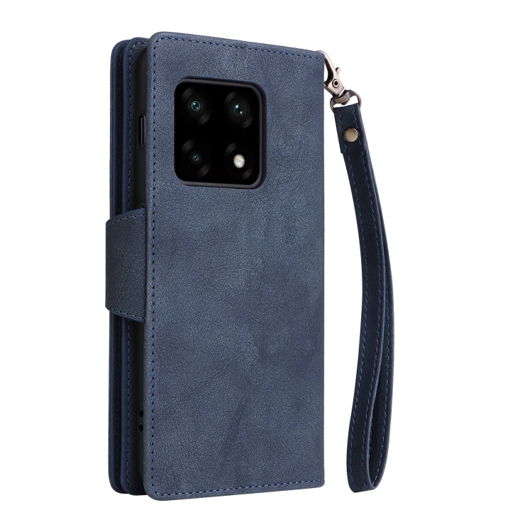 For OnePlus 10 Pro 5G Rivet Buckle 9 Cards Three Fold Leather Phone Case