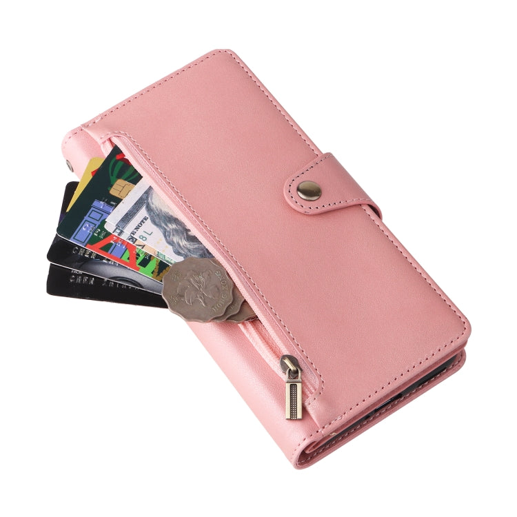 For OnePlus 10 Pro 5G Rivet Buckle 9 Cards Three Fold Leather Phone Case