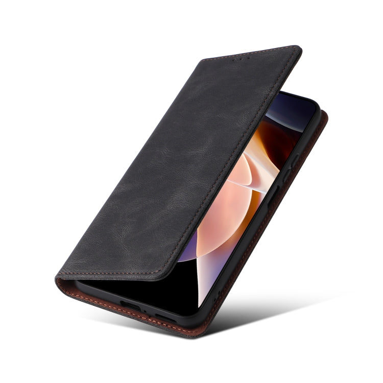 For Xiaomi Redmi Note 11 Pro Simple Suction Closure Leather Phone Case