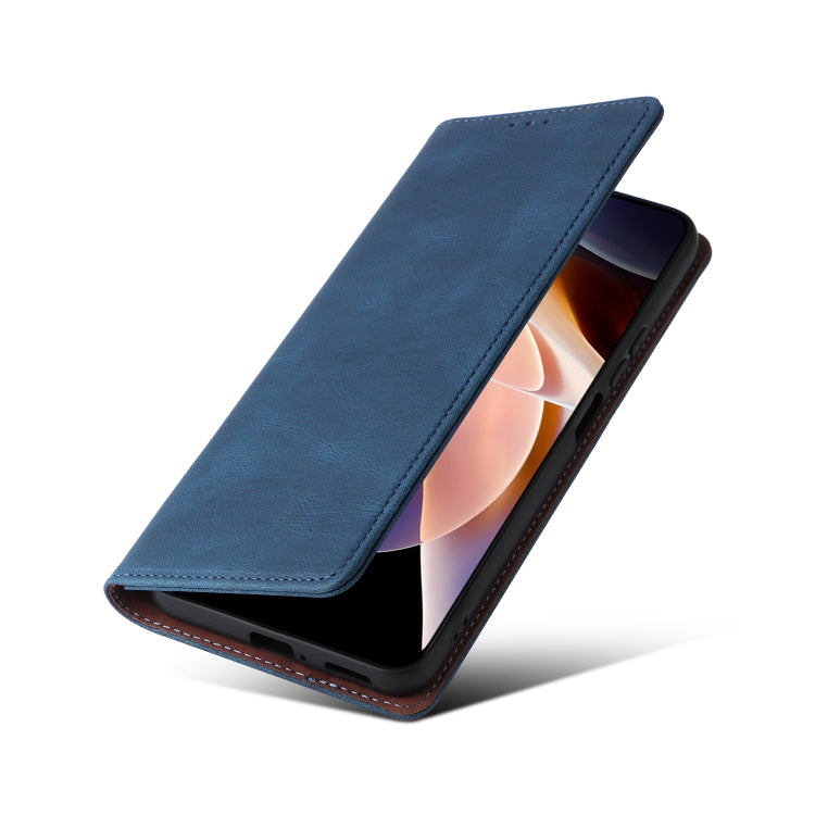 For Xiaomi Redmi Note 11 Pro Simple Suction Closure Leather Phone Case