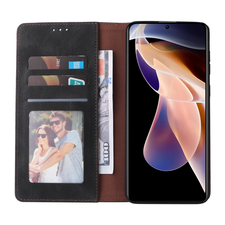 For Xiaomi Redmi Note 11 Pro 5G Simple Suction Closure Leather Phone Case