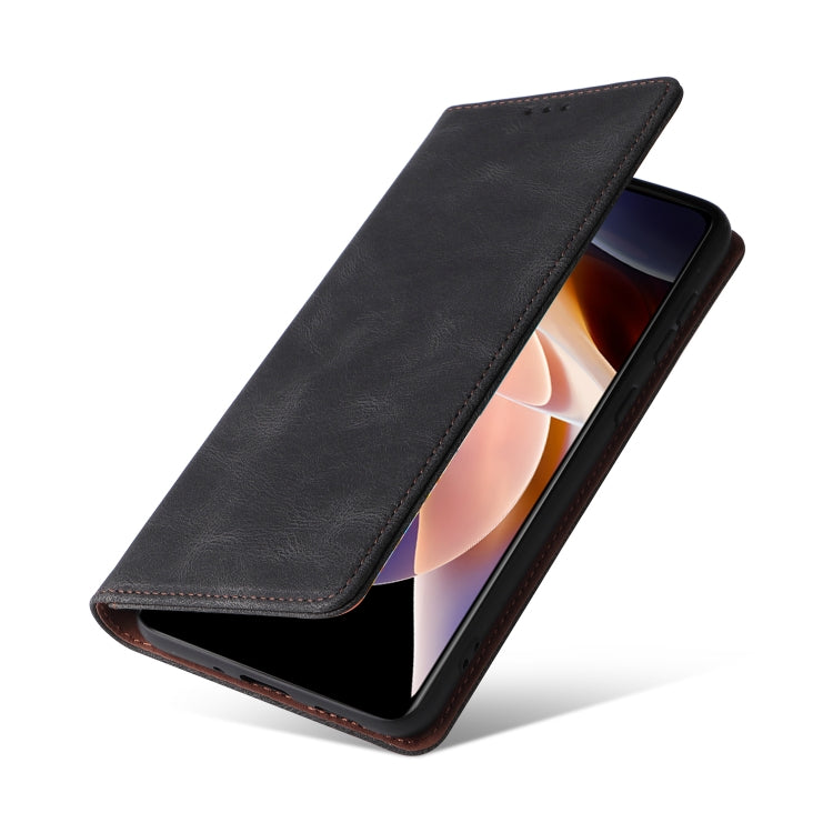 For Xiaomi Redmi Note 11 Pro 5G Simple Suction Closure Leather Phone Case