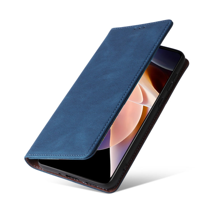 For Xiaomi Redmi Note 11 Pro 5G Simple Suction Closure Leather Phone Case