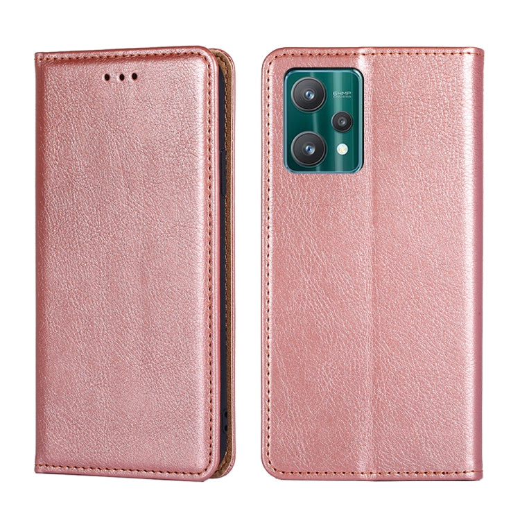 For OPPO Realme 9 Pro Pure Color Magnetic Leather Phone Case