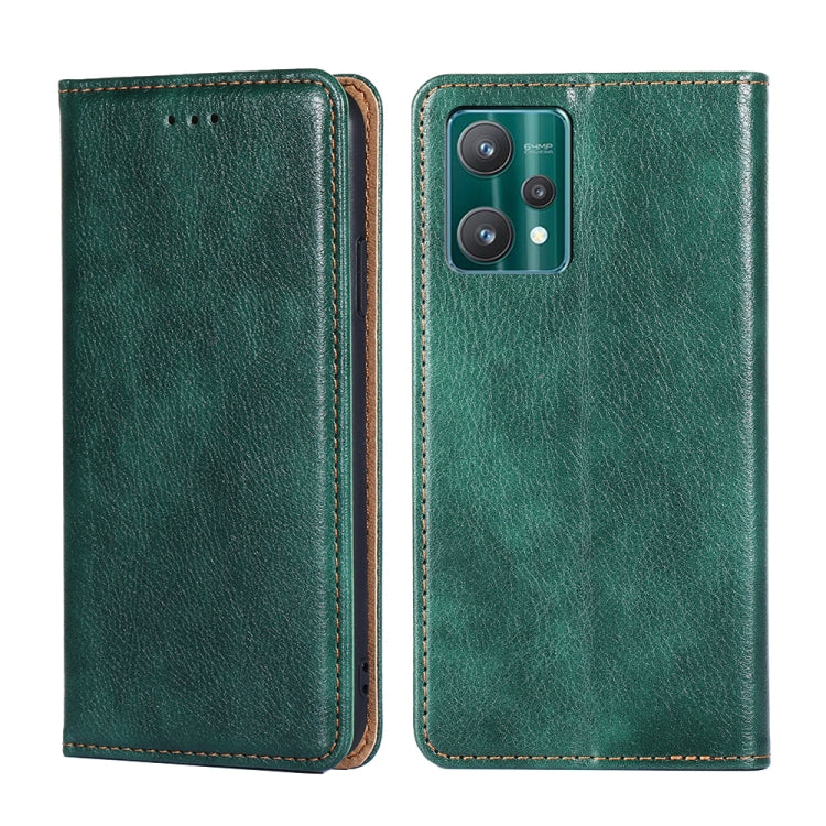 For OPPO Realme 9 Pro Pure Color Magnetic Leather Phone Case