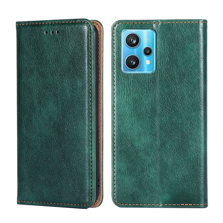 For OPPO Realme 9 Pro+ Pure Color Magnetic Leather Phone Case